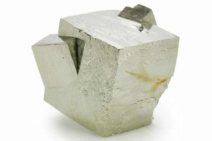 Shiny, Natural Pyrite Cube Cluster - Navajun, Spain #361875